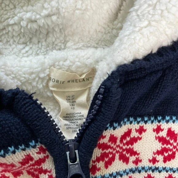 Rorie Whelan kids cardigan jacket Reindeer Christmas Jacket Size 2T​​​​​​ - Picture 4 of 6